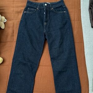 Reformation Cynthia High Rise Straight Jeans Blue - Size 25